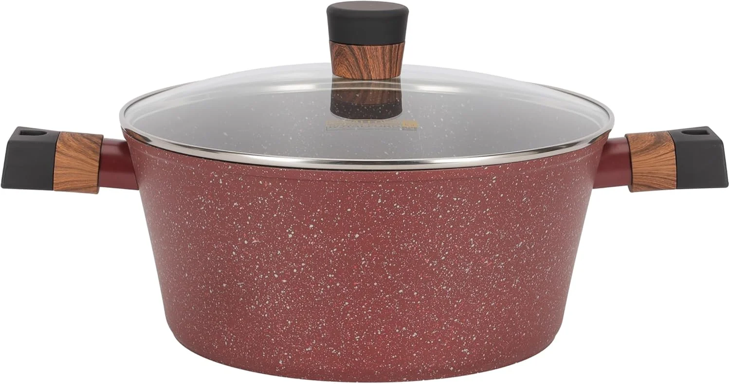 ست ظروف پخت و پز 10 پارچه نچسب رویال فورد مدل RF12491، ست قابلمه و تابه نچسب، ست پخت و پز با روکش گرانیتی مناسب برای همه اجاق ها، انتخاب سرآشپز، آلومینیوم فورج شده با روکش 3 لایه بادوام و ایمن