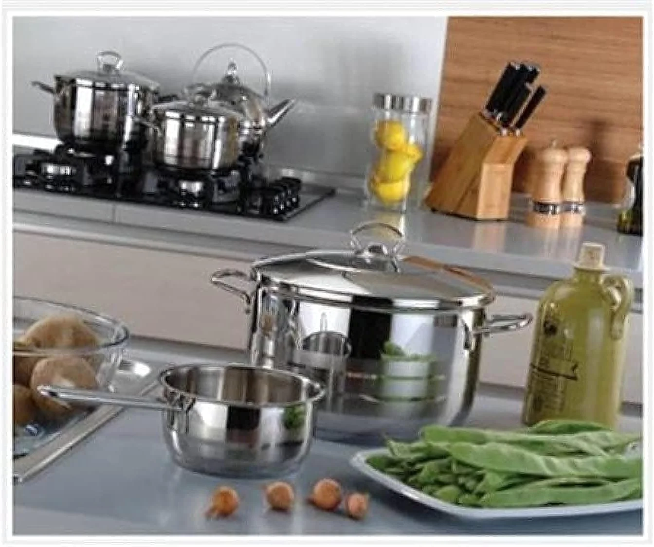 قابلمه استیل کرکماز مدل Mega Tri-Ply با درب، سایز ۲۸x۱۷ سانتی متر / ۱۰.۰ لیتر | نقره ای - KA1942