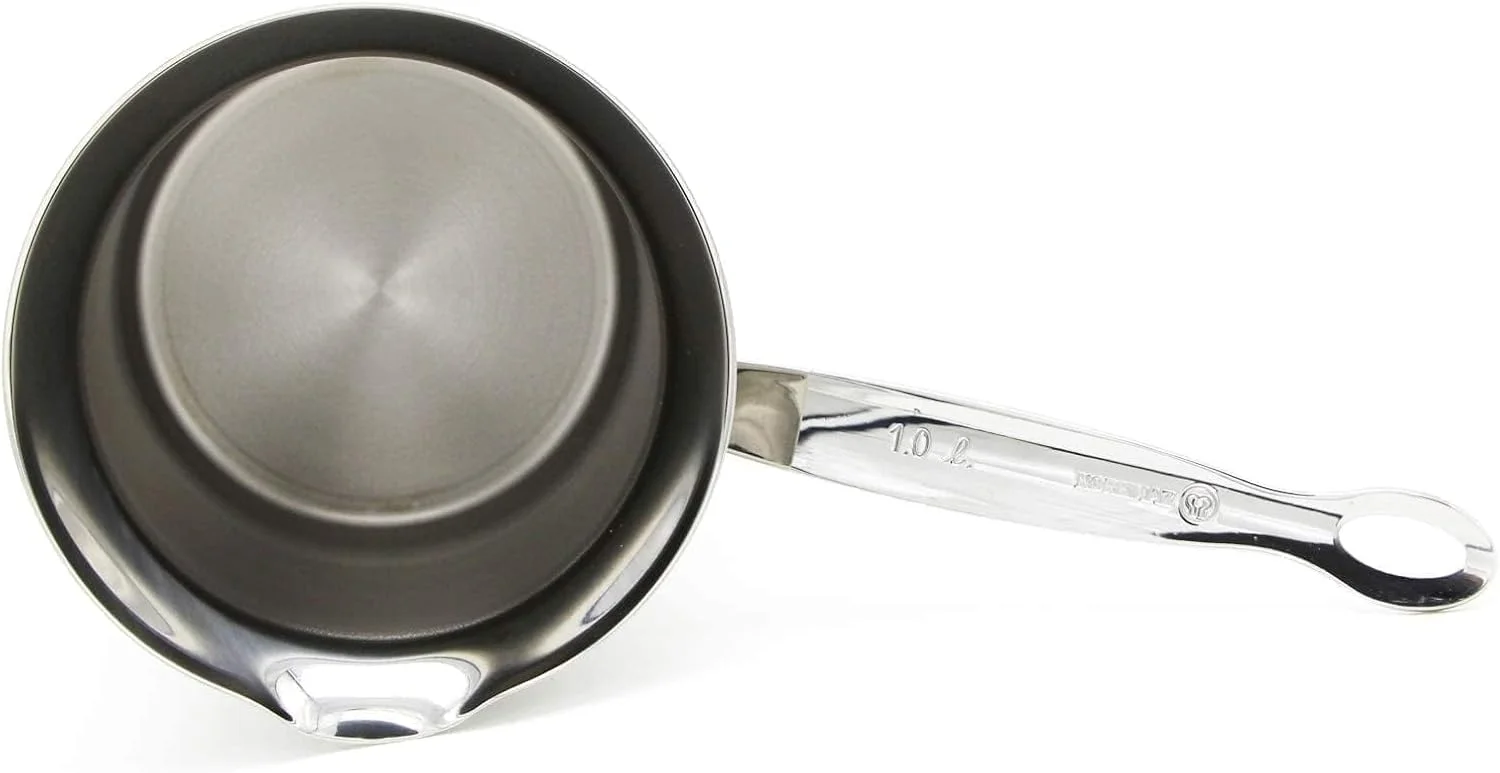 شیرجوش کلاسیک کورکماز 1.0 لیتری | قابلمه شیر استیل | نقره ای - KA137