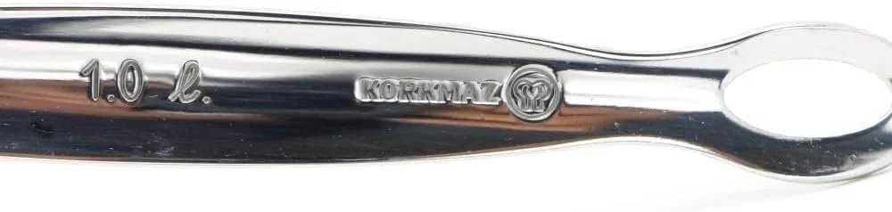 شیرجوش کلاسیک کورکماز 1.0 لیتری | قابلمه شیر استیل | نقره ای - KA137