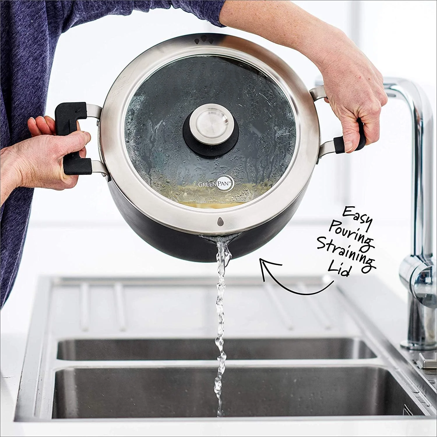 ست 11 پارچه ظروف پخت و پز گرین پن مدل Levels، روکش نچسب سرامیکی بادوام، قابل شستشو در ماشین ظرفشویی، رنگ مشکی ست 11 پارچه ظروف پخت و پز گرین پن مدل Levels، روکش نچسب سرامیکی بادوام، قابل شستشو در ماشین ظرفشویی، رنگ مشکی