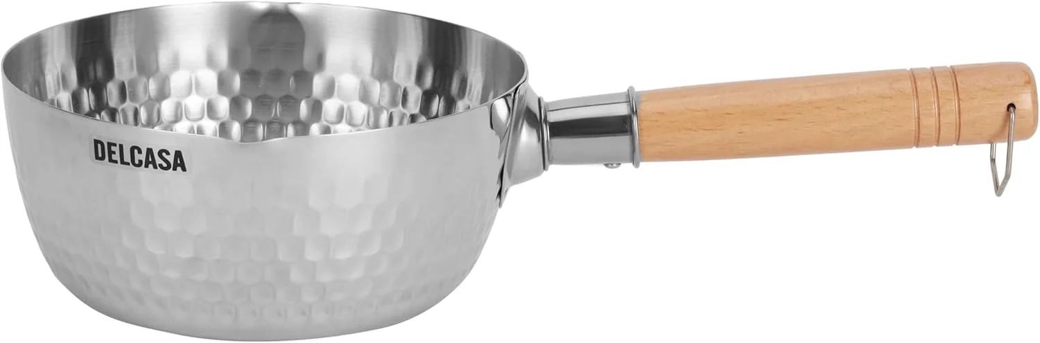 شیرجوش استیل دلکاسا مدل DC3230، سایز 18 سانتی متر، استیل/بژ شیرجوش استیل دلکاسا مدل DC3230، سایز 18 سانتی متر، استیل/بژ