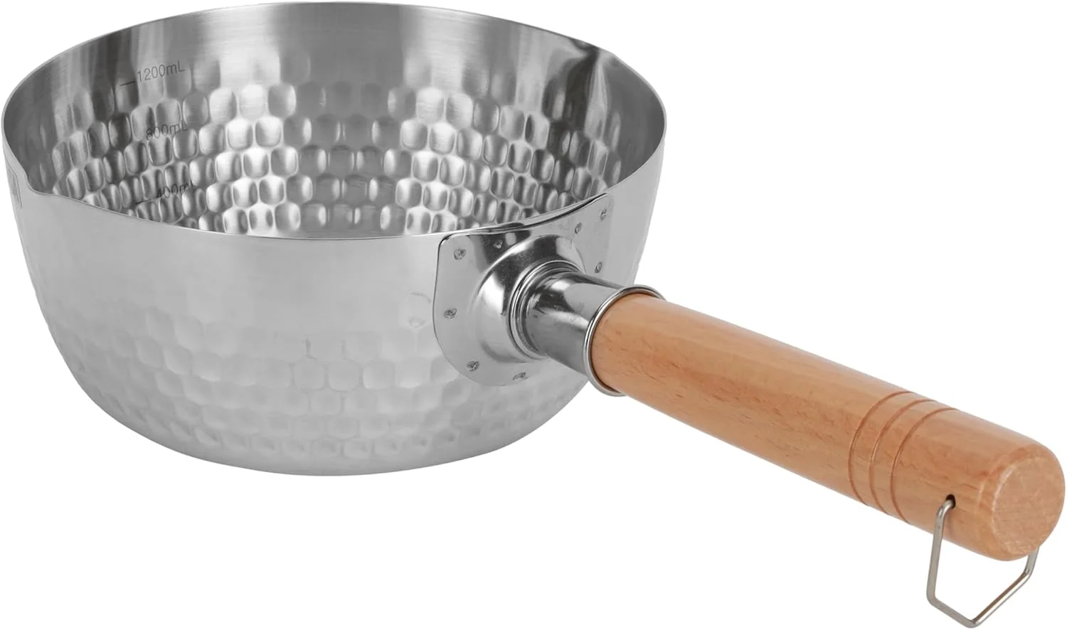 شیرجوش استیل دلکاسا مدل DC3230، سایز 18 سانتی متر، استیل/بژ