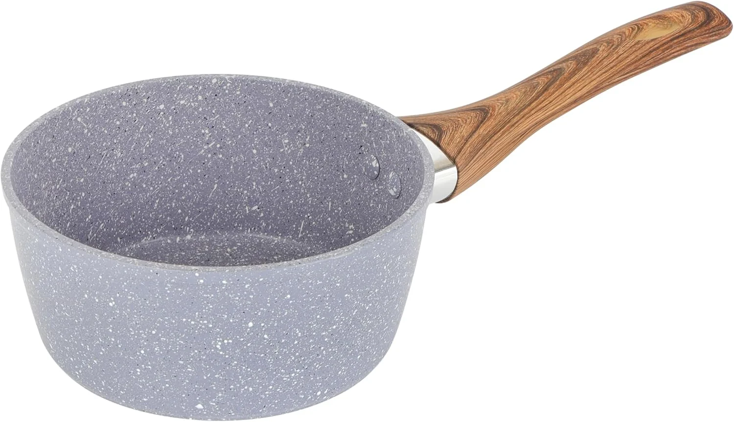 Delcasa DC3332 قابلمه ضروری با درب شیشه ای، سایز 18 سانتی متر، خاکستری