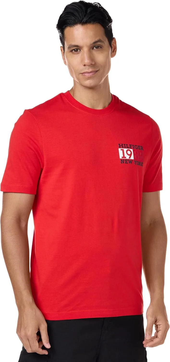 تی شرت آستین کوتاه مردانه تامی هیلفیگر مدل NEW YORK FLAG