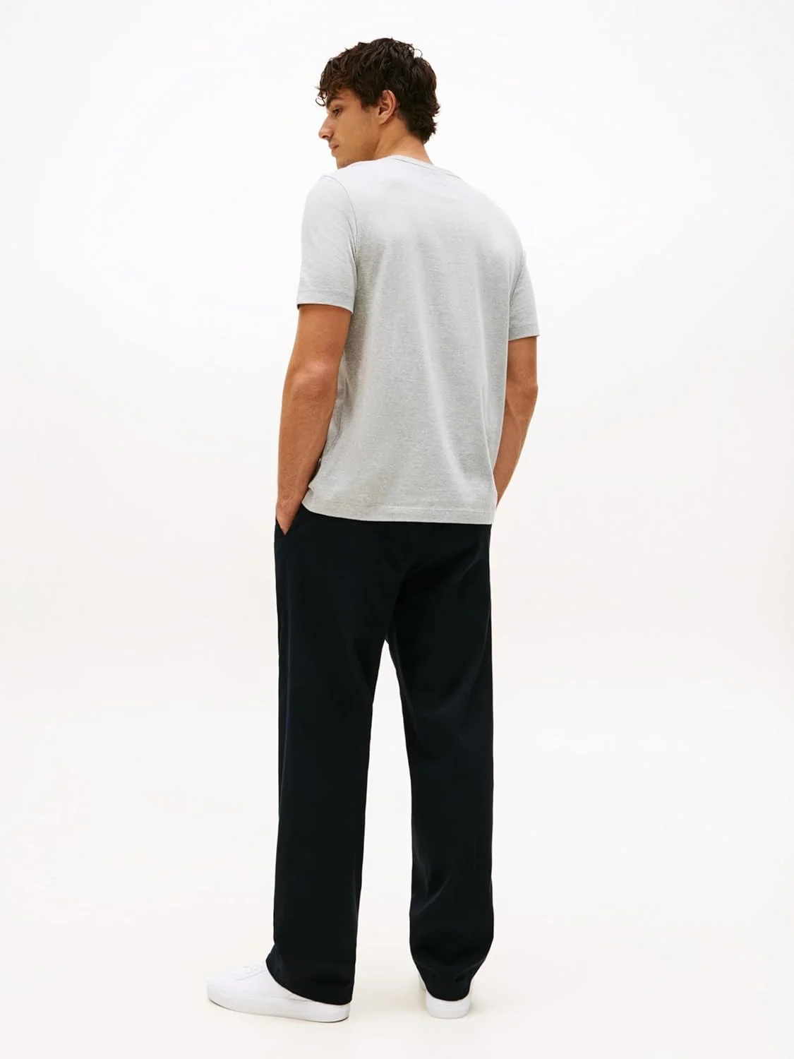 تی شرت مردانه تامی هیلفیگر مدل Essential با فیت معمولی - رنگ آسمان کویری Heather - سایز L تی شرت مردانه تامی هیلفیگر مدل Essential با فیت معمولی - رنگ آسمان کویری Heather - سایز L