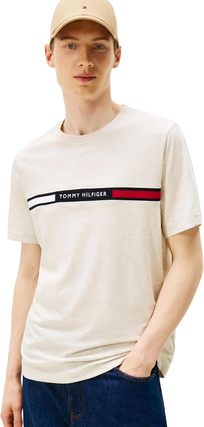 تی شرت آستین کوتاه مردانه تامی هیلفیگر مدل Hilfiger Chest Insert Tee Mw0mw36498