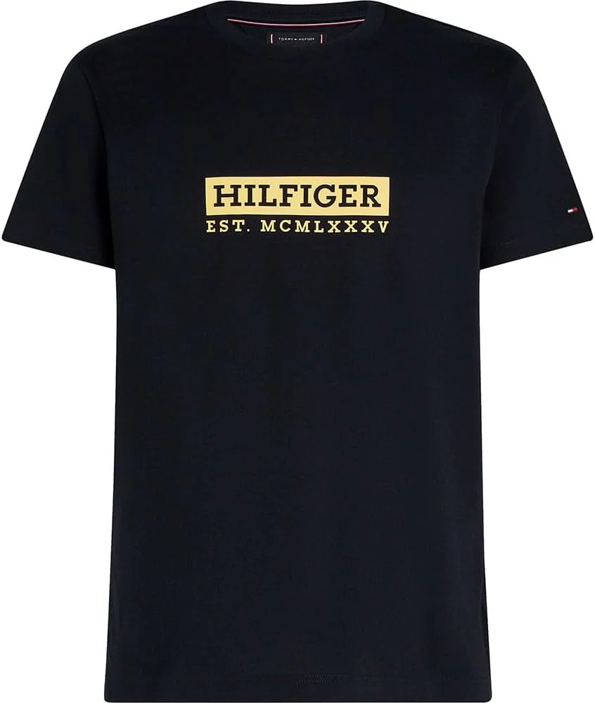 تی شرت مردانه گرافیکی تامی هیلفیگر مدل COLOUR TO COLOUR آستین کوتاه