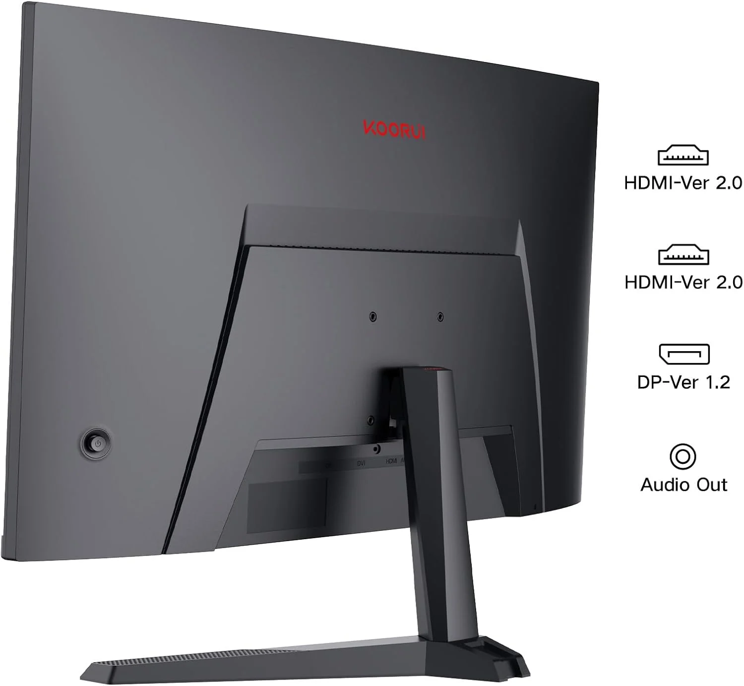 مانیتور گیمینگ 27 اینچ KOORUI، پنل VA سریع QHD، R1500، 180 هرتز، 1 میلیثانیه، DCI-P3 85 درصد، DP+HDMI، حالت بازی، محافظت از چشم، طراحی دکمهای سه طرفه با حاشیه باریک مانیتور گیمینگ 27 اینچ KOORUI، پنل VA سریع QHD، R1500، 180 هرتز، 1 میلیثانیه، DCI-P3 85 درصد، DP+HDMI، حالت بازی، محافظت از چشم، طراحی دکمهای سه طرفه با حاشیه باریک