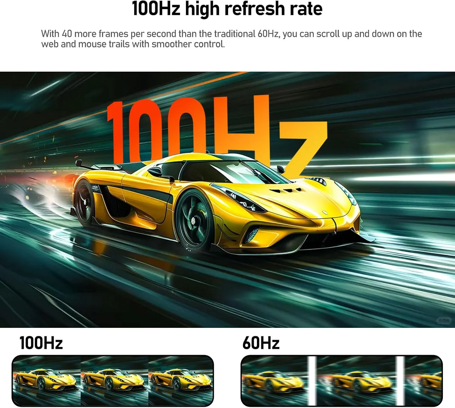 مانیتور گیمینگ 27 اینچ Gawfolk FHD 100Hz خمیده 1800R، صفحه نمایش کامپیوتر بدون حاشیه 1080P، پوشش 100% sRGB، روشنایی 300cd/m²، مناسب برای دفتر کار، خانه و سرگرمی (دارای بلندگوی داخلی)