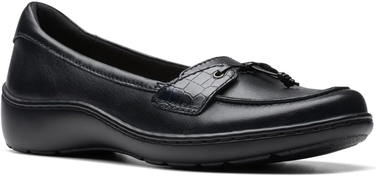 کفش کالج زنانه کلارکس مدل کورا هیلی، چرم مشکی، سایز ۵ کفش کالج زنانه کلارکس مدل کورا هیلی، چرم مشکی، سایز ۵