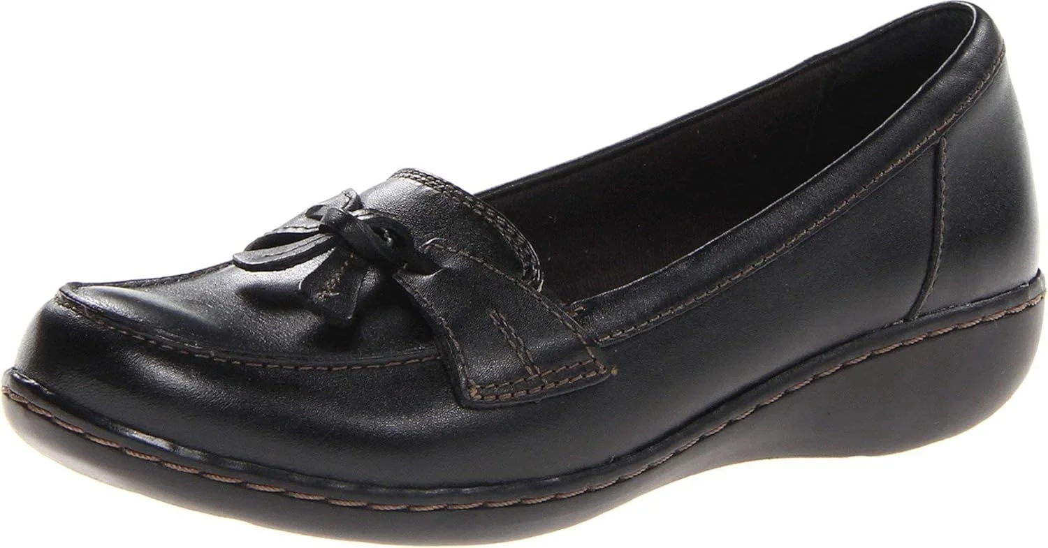 کفش کالج زنانه مدل Ashland Bubble Slip-On 26067331 Clarks، مشکی، سایز 37 اروپا