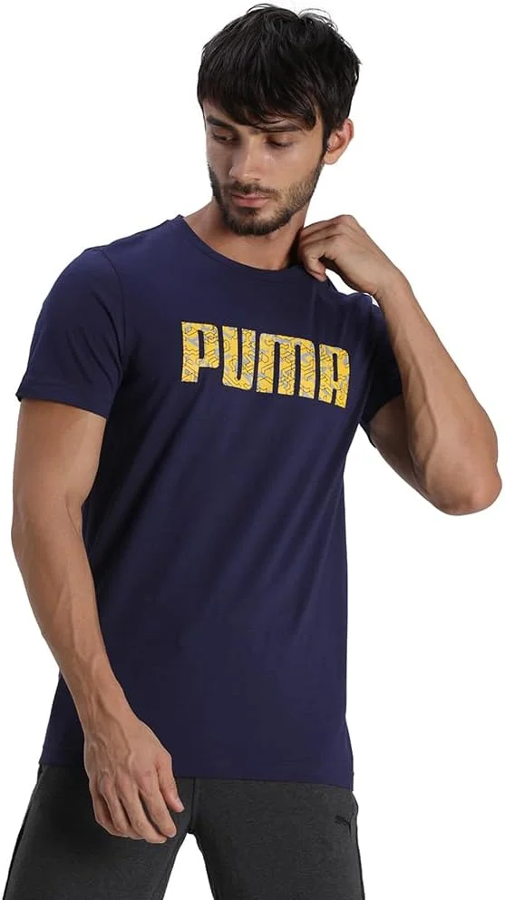 تی شرت مردانه پوما، مدل ساده و فیت معمولی (58392503_Peacoat_Small)