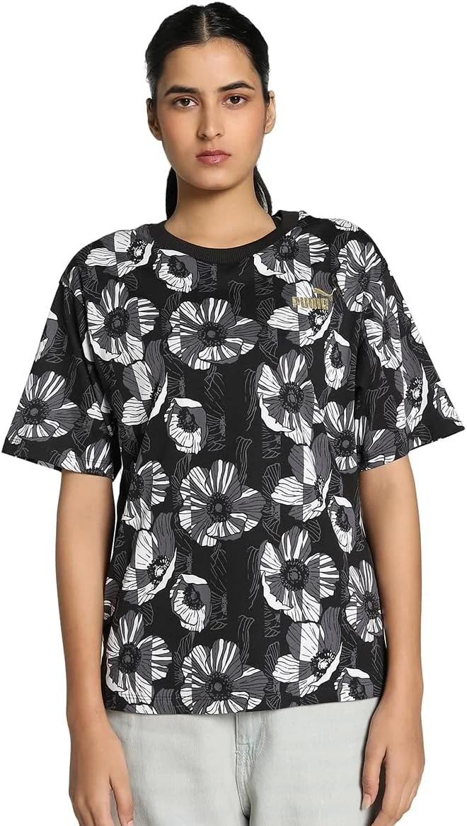 تی شرت یقه گرد پوما مدل Ess+ Class Act Aop مناسب آقایان و بانوان