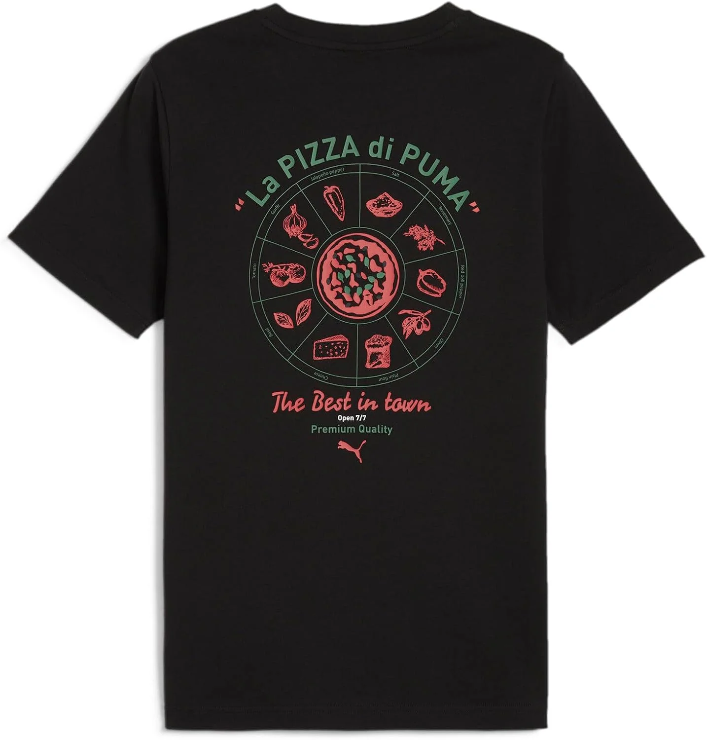 تی شرت مردانه پوما با طرح گرافیکی پیتزا تی شرت مردانه پوما با طرح گرافیکی پیتزا