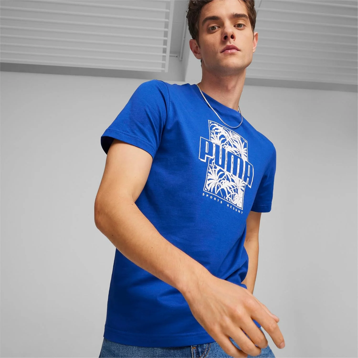 تی شرت گرافیکی مردانه پوما مدل ESS+ PALM RESORT - مشکی - سایز S