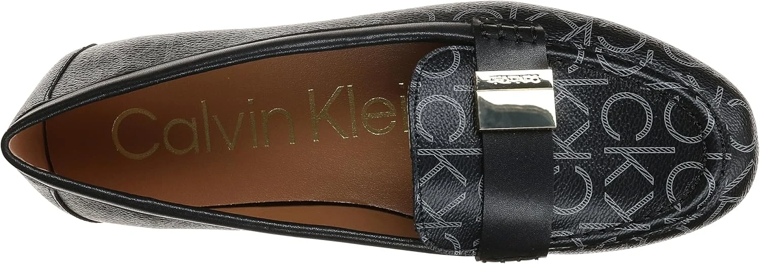کفش کالوین کلاین زنانه مدل لیزا لوفر، مشکی چند رنگ 002، سایز 37 اروپا