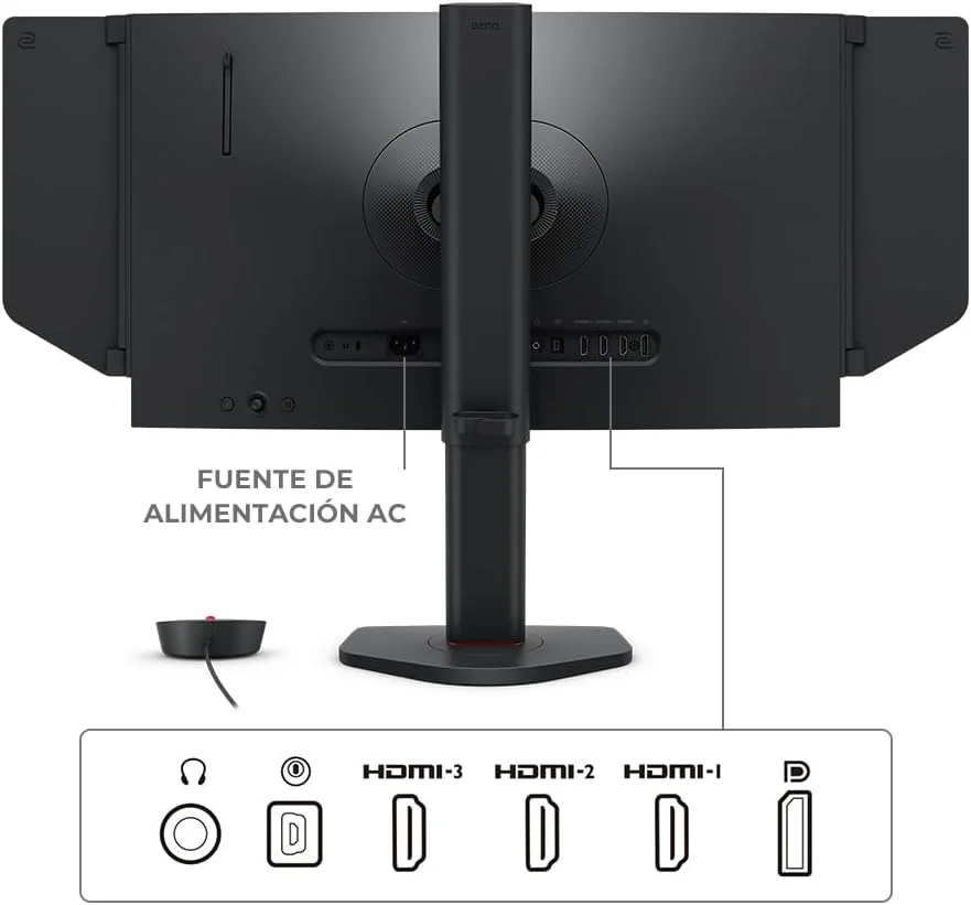 مانیتور گیمینگ 24.1 اینچی BenQ Zowie XL2586X+ با نرخ نوسازی 600 هرتز، پنل TN سریع، DyAc 2، رزولوشن 1080p، حالت بازی خودکار از طریق XL Setting to Share، کلید S، محافظ نور، تنظیم ارتفاع با بلبرینگ صنعتی (عرضه 2025)