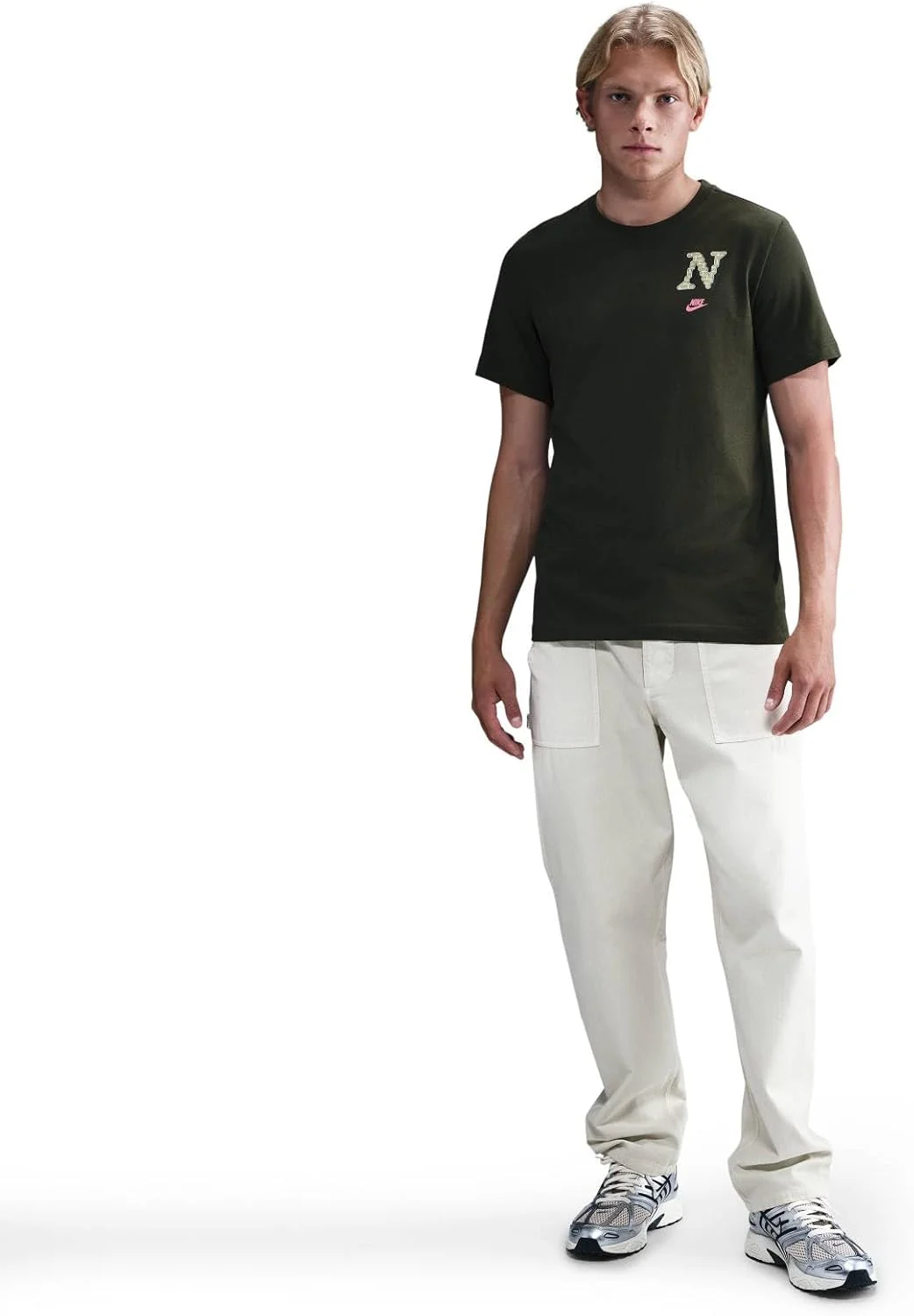 تی شرت ورزشی مردانه نایکی مدل Sportswear Club Neo Varsity (بسته تکی)