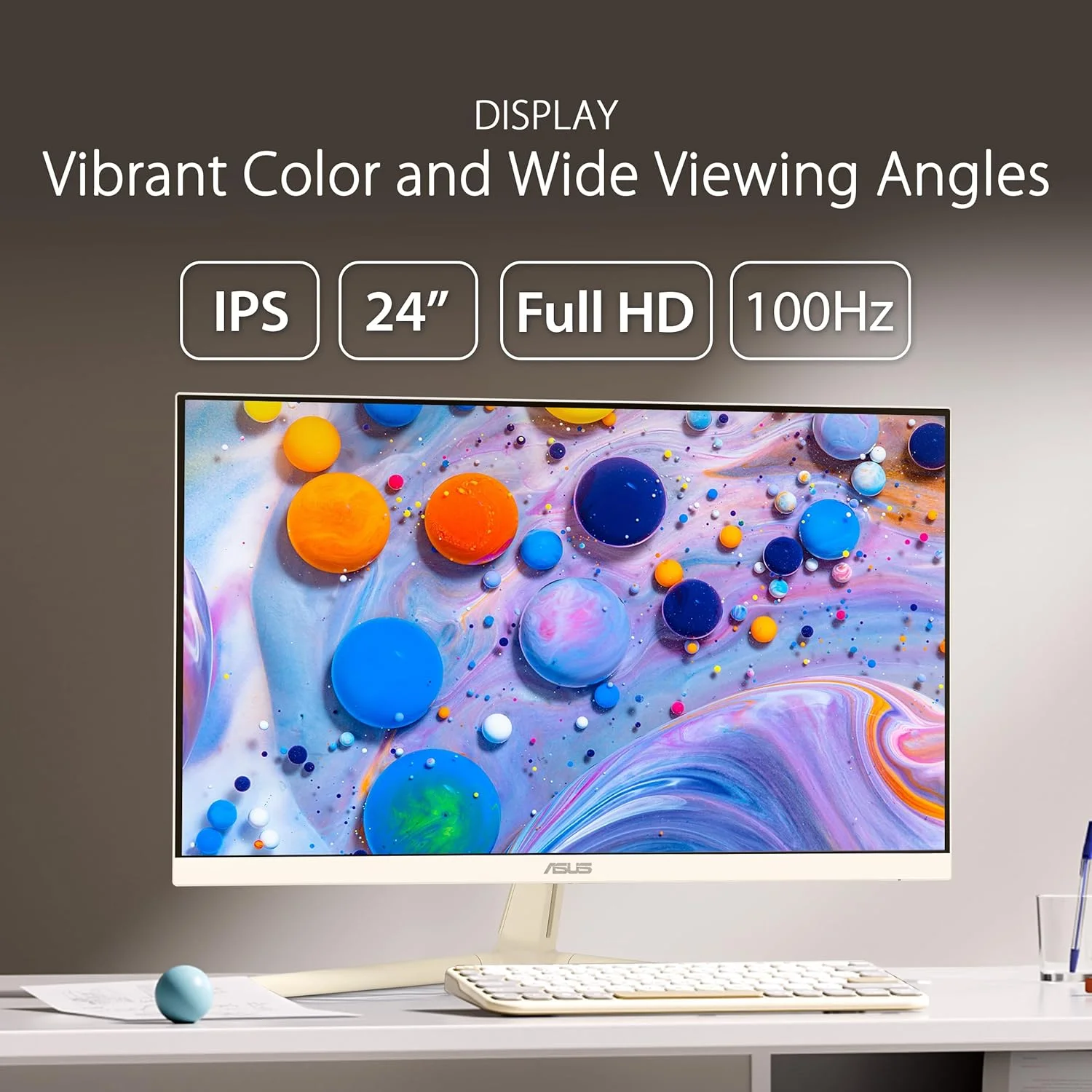 مانیتور گیمینگ مراقبت از چشم ایسوس مدل VU249CFE – ۲۴ اینچ، FHD (۱۹۲۰x۱۰۸۰) ۱۰۰ هرتز، IPS، Adaptive-Sync، پورت USB Type-C با توان خروجی ۱۵ وات، DisplayWidget Center، فناوری EyeCare Plus، رنگ شیری جو دوسر مانیتور گیمینگ مراقبت از چشم ایسوس مدل VU249CFE – ۲۴ اینچ، FHD (۱۹۲۰x۱۰۸۰) ۱۰۰ هرتز، IPS، Adaptive-Sync، پورت USB Type-C با توان خروجی ۱۵ وات، DisplayWidget Center، فناوری EyeCare Plus، رنگ شیری جو دوسر