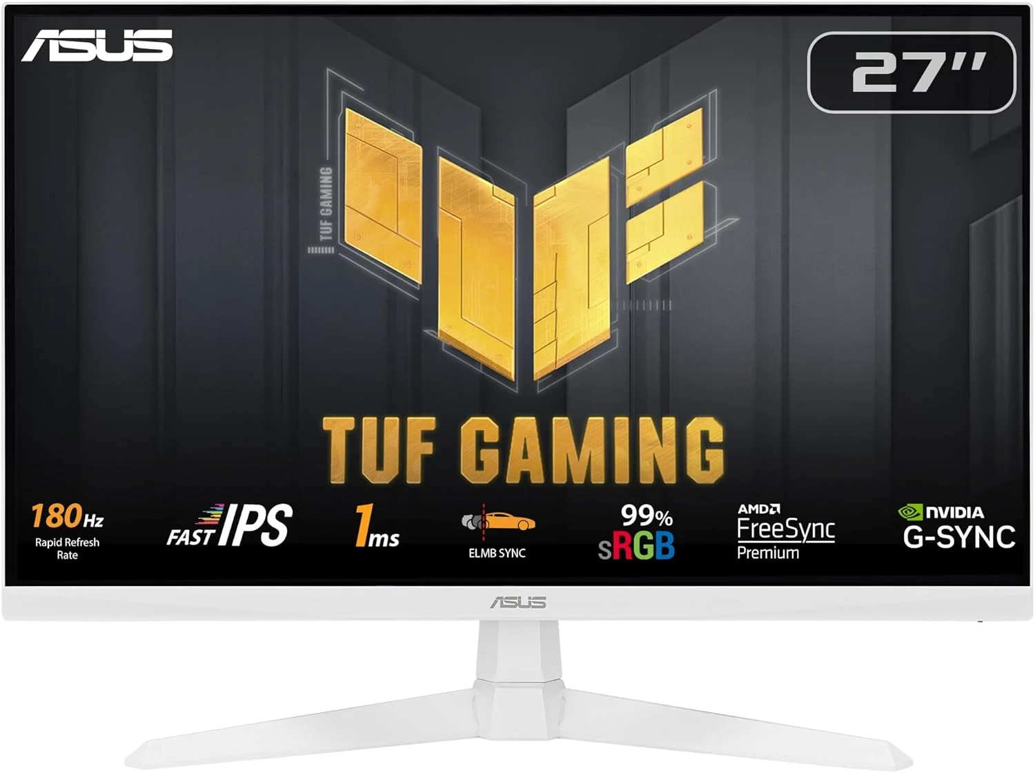 مانیتور گیمینگ ایسوس TUF Gaming VG279Q3A-W – ۲۷ اینچ، Full HD (۱۹۲۰x۱۰۸۰)، ۱۸۰ هرتز، Fast IPS، ELMB Sync، ۱ میلیثانیه (GTG)، FreeSync Premium، سازگار با G-Sync (در حال پردازش)، Variable Overdrive، ۹۹% sRGB مانیتور گیمینگ ایسوس TUF Gaming VG279Q3A-W – ۲۷ اینچ، Full HD (۱۹۲۰x۱۰۸۰)، ۱۸۰ هرتز، Fast IPS، ELMB Sync، ۱ میلیثانیه (GTG)، FreeSync Premium، سازگار با G-Sync (در حال پردازش)، Variable Overdrive، ۹۹% sRGB