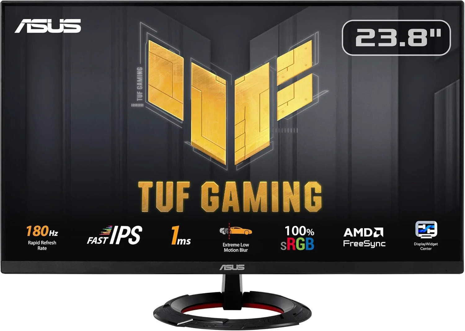 مانیتور گیمینگ ASUS TUF Gaming VG249Q3R – سایز 23.8 اینچ، Full HD (1920x1080)، 180 هرتز، Fast IPS، Extreme Low Motion Blur، زمان پاسخگویی 1 میلی‌ثانیه (GTG)، FreeSync، Variable Overdrive، پوشش 100% sRGB