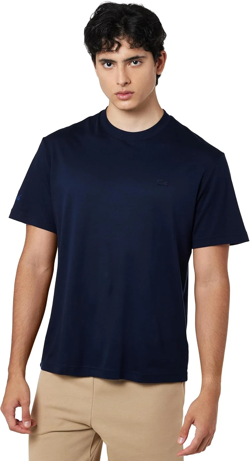 تی شرت یقه اسکی مردانه لاکست (بسته 1 عددی)