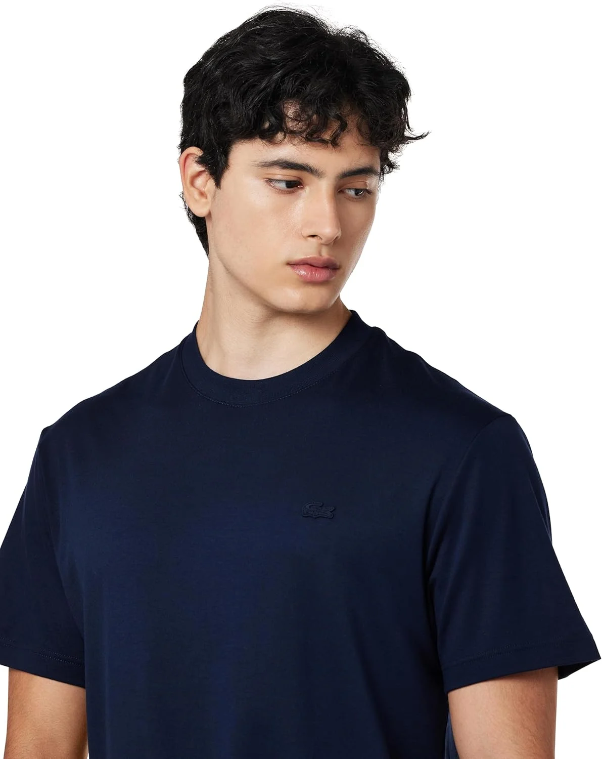 تی شرت یقه اسکی مردانه لاکست (بسته 1 عددی)