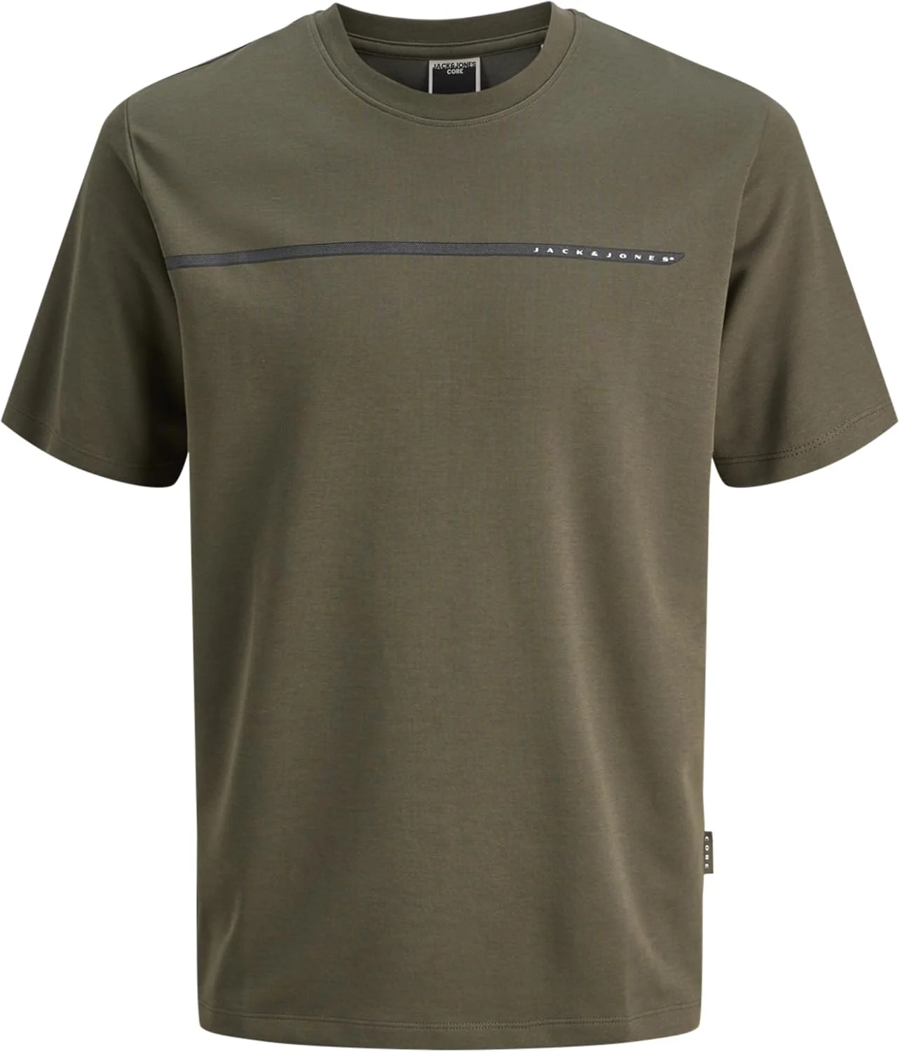 تی شرت مردانه جک اند جونز مدل Jcofusion Full Branding Tee Ss Crew Noos (بسته 1 عددی)