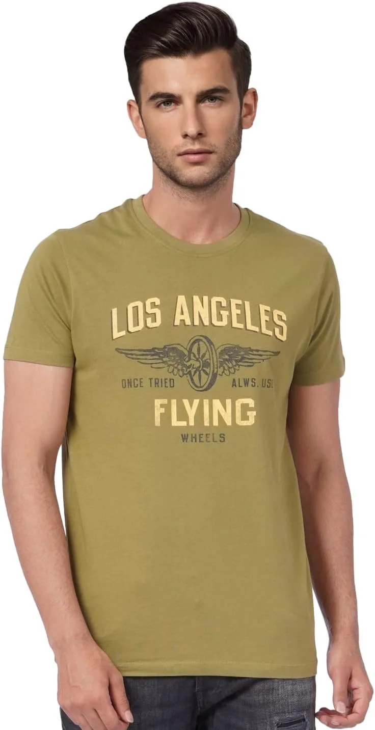 تی شرت مردانه طرح دار اسلیم فیت جک اند جونز