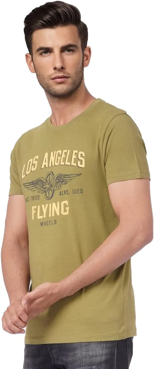 تی شرت مردانه طرح دار اسلیم فیت جک اند جونز