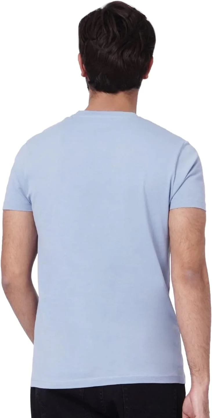 تی شرت مردانه اسلیم جک اند جونز مدل 12213655 - جین محو شده، سایز S، 40