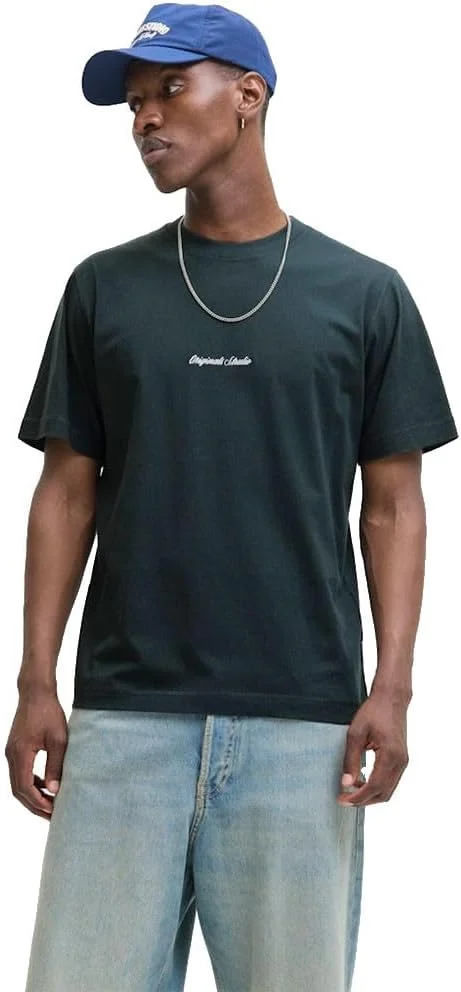 تی شرت مردانه جک اند جونز مدل JORNORREBRO EMB TEE SS CREW NECK NOOS