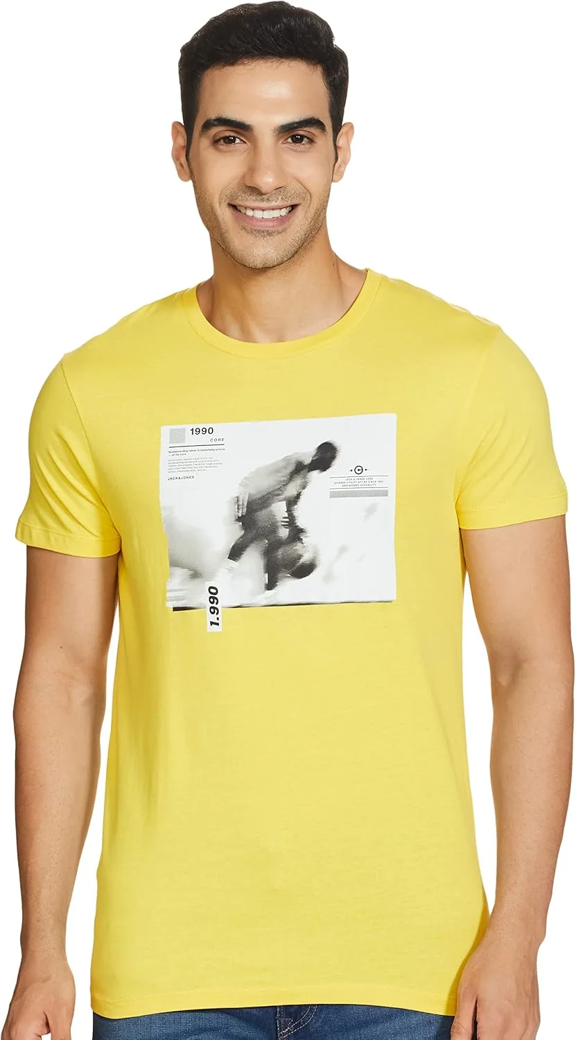 تی شرت مردانه جک اند جونز مدل Regular Fit کد 256474801 - مشکی M_مشکی