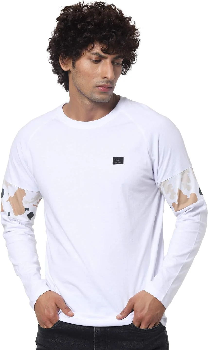 تی شرت آستین بلند مردانه جک اند جونز (231726702_سفید S)