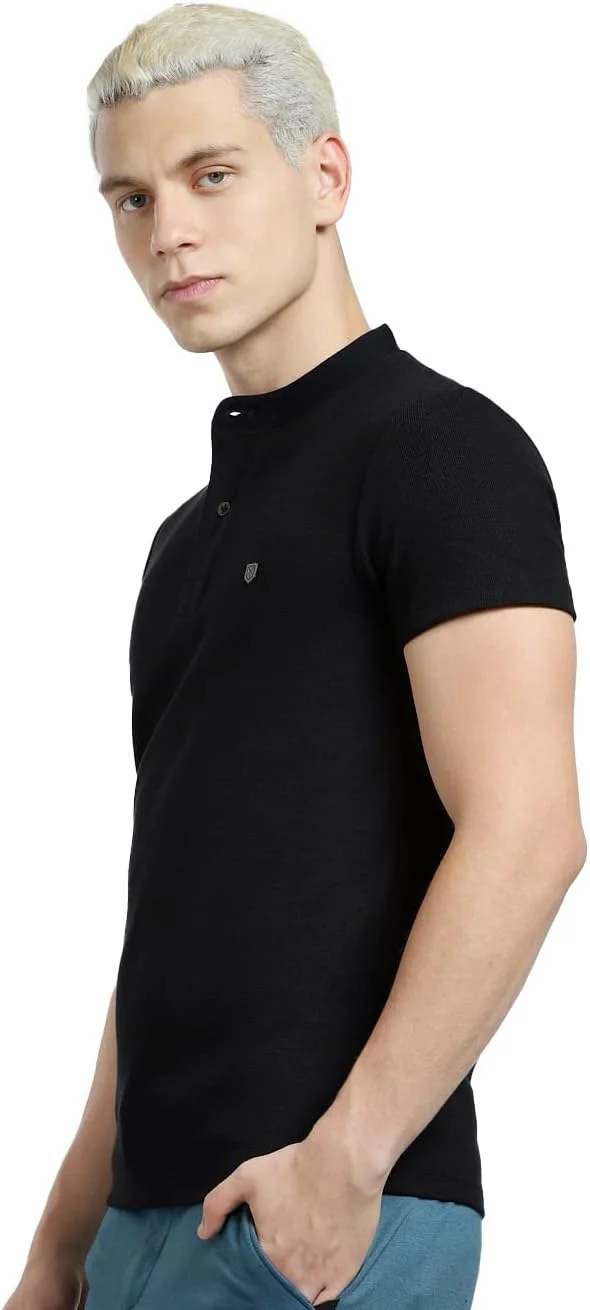 تی‌شرت اسلیم فیت جک اند جونز (125838501_مشکی_S)