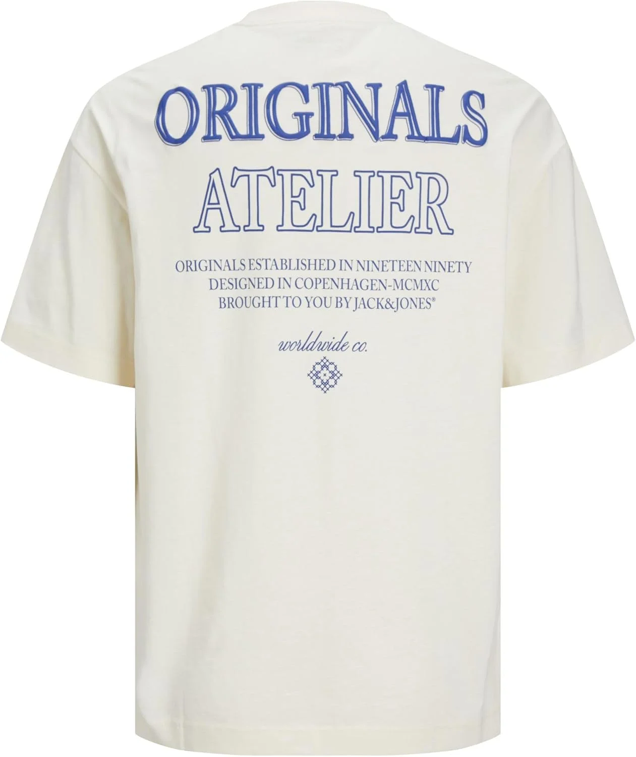 تی شرت مردانه جک اند جونز مدل سانتورینی کلاسیک