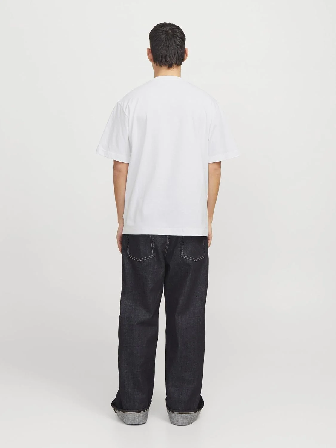 تی شرت مردانه جک اند جونز مدل JCOUNION با طرح چاپی و یقه گرد آستین کوتاه