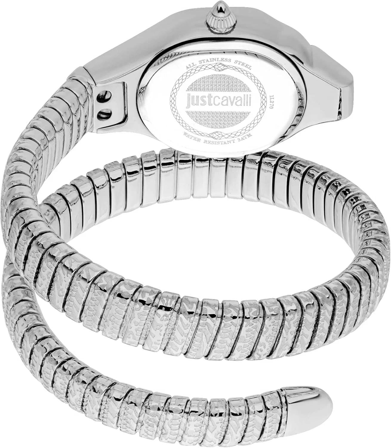 ساعت مچی آنالوگ زنانه جاست کاوالی مدل آمالفی با صفحه گرد، قطر قاب 22 میلی متر، نقره ای خاکستری