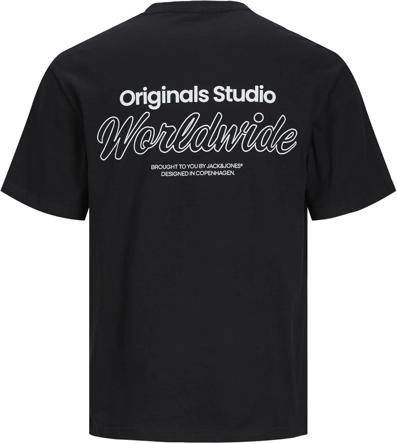 تی شرت یقه گرد مردانه جک اند جونز مدل JORVESTERBRO BACK TEE SS (تک عددی)