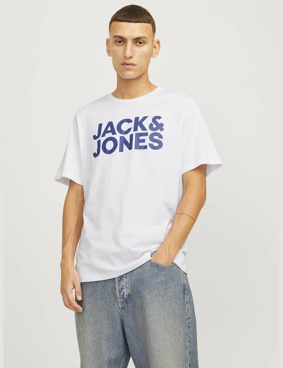 تی شرت مردانه جک اند جونز مدل Jjecorp Logo Tee Ss O-neck 3pk Mp Noos