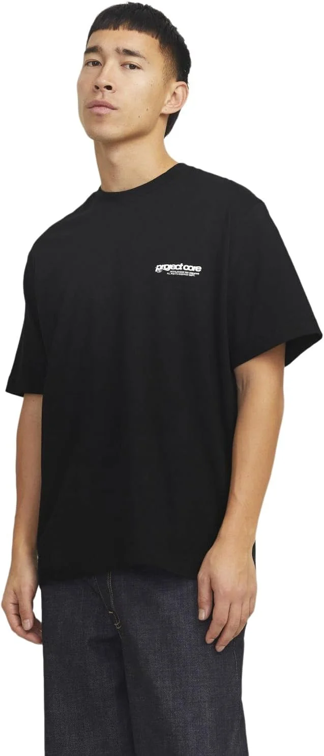 تی شرت مردانه جک اند جونز مدل JCOUNION BACK PRINT TEE SS CREW NOOS
