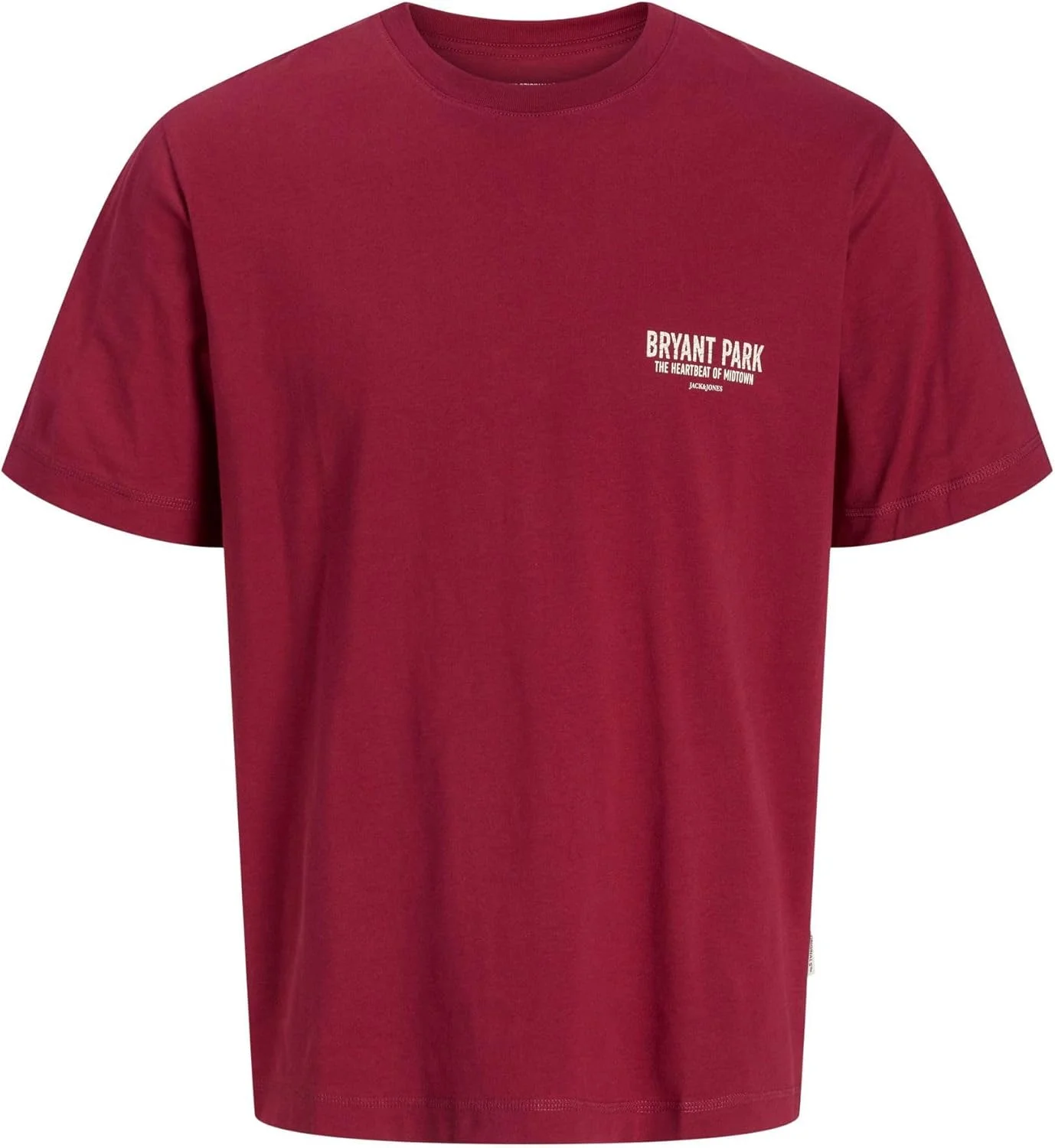 تی شرت یقه گرد مردانه جک اند جونز مدل Joryork Back Tee Ss (تک بسته)