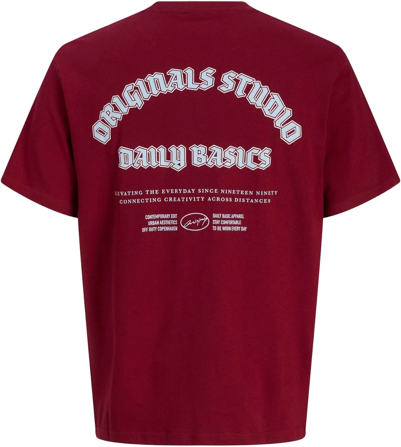 تی شرت یقه گرد آستین کوتاه مردانه جک اند جونز مدل Jormeadows Typo (تک عددی)