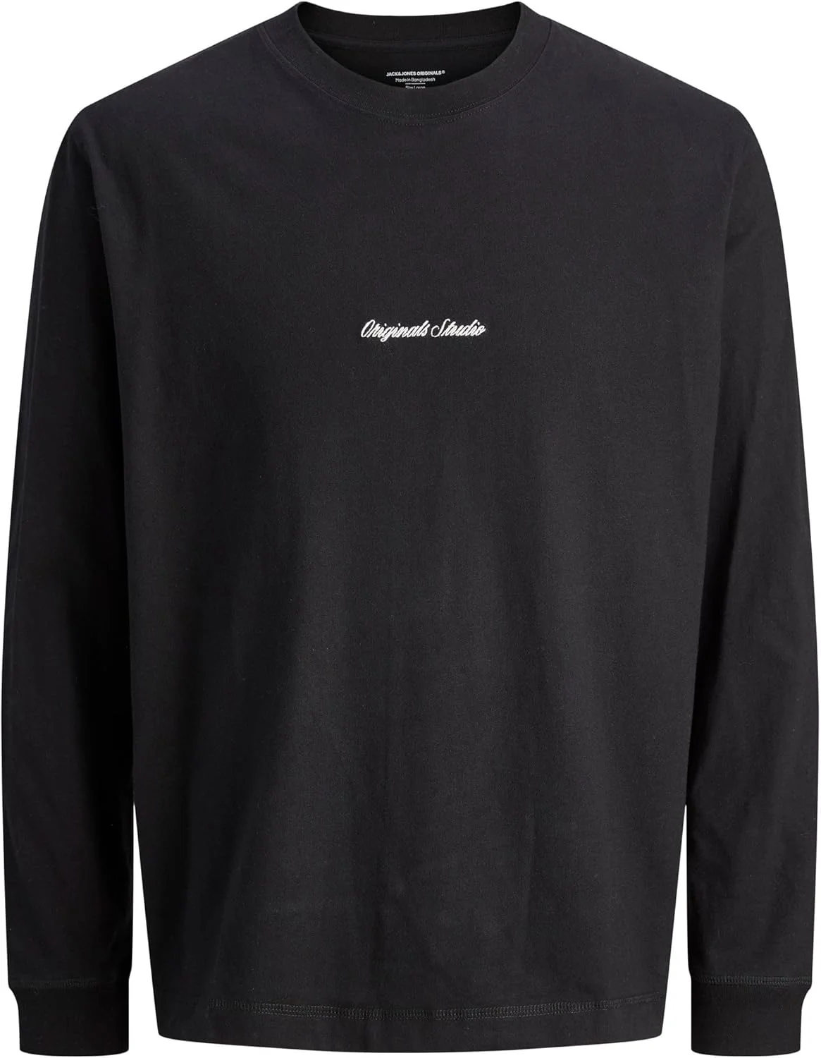 تی شرت آستین بلند یقه گرد مردانه جک اند جونز مدل Jornorrebro Emb (تک عددی)