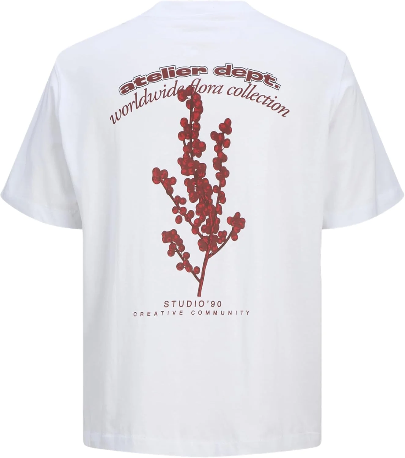 تی شرت آستین کوتاه یقه گرد مردانه جک اند جونز مدل Jjrody (تک عددی)