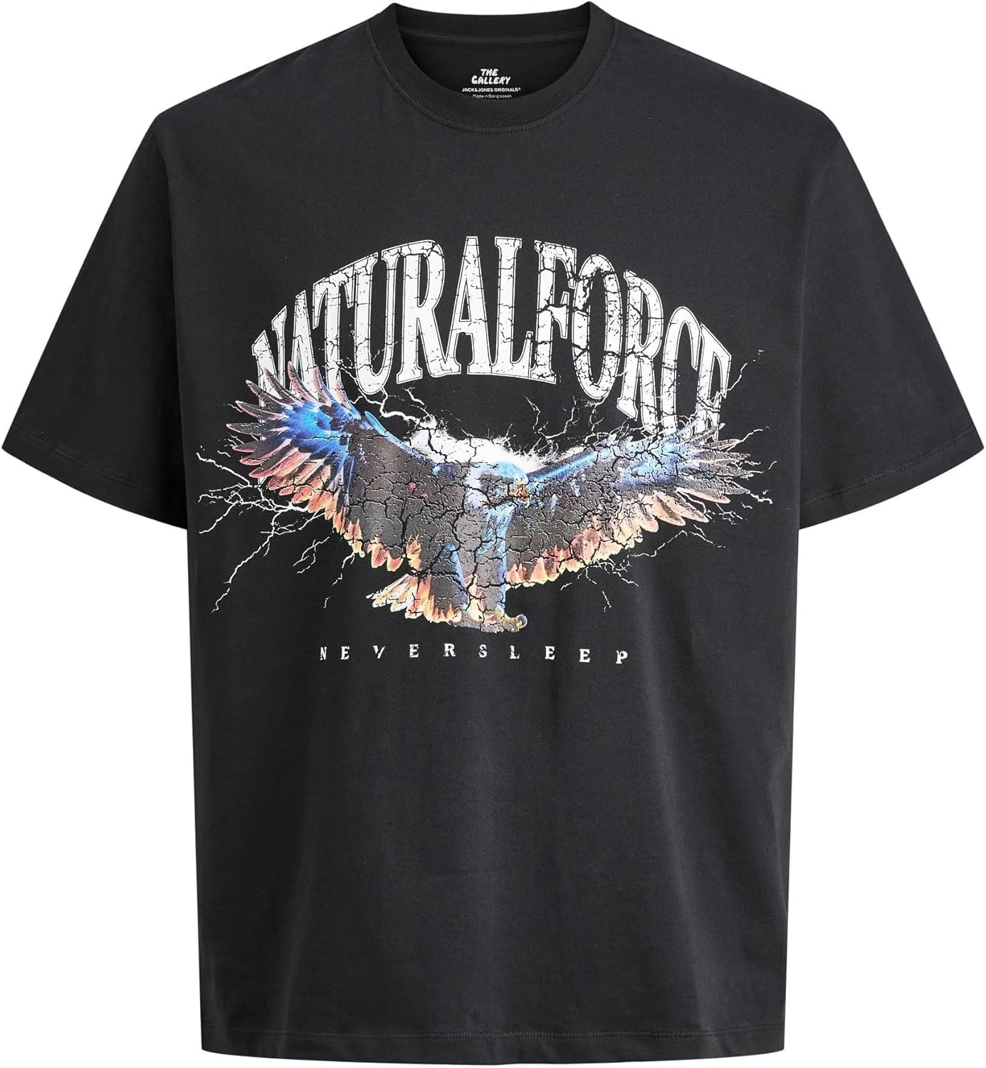 تی شرت مردانه جک اند جونز مدل Joreaglerock Gallery Tee Ss Crew Neck Tg (بسته 1 عددی)