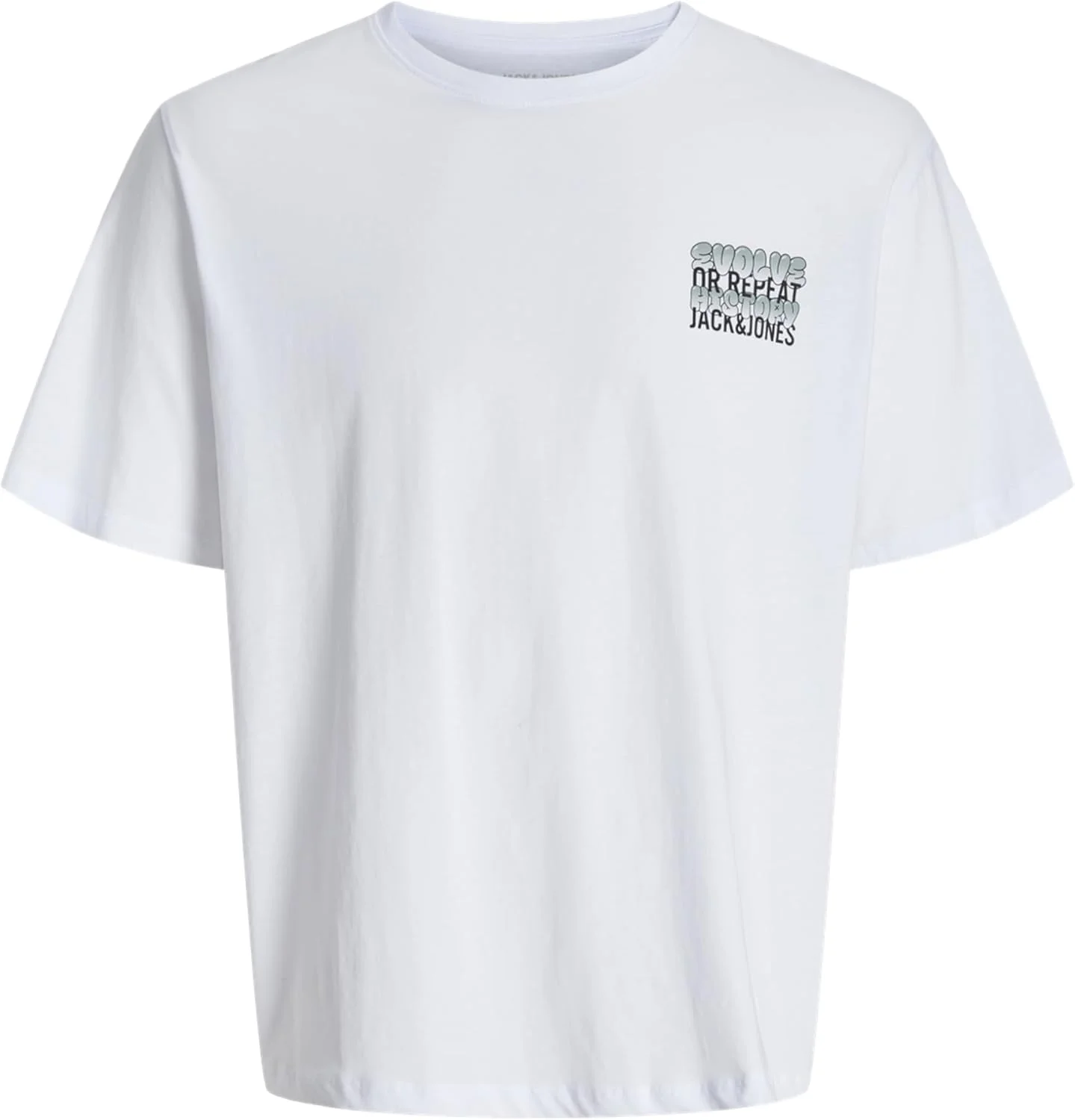 تی شرت آستین کوتاه یقه گرد مردانه جک اند جونز مدل Jjwobly (تک عددی)