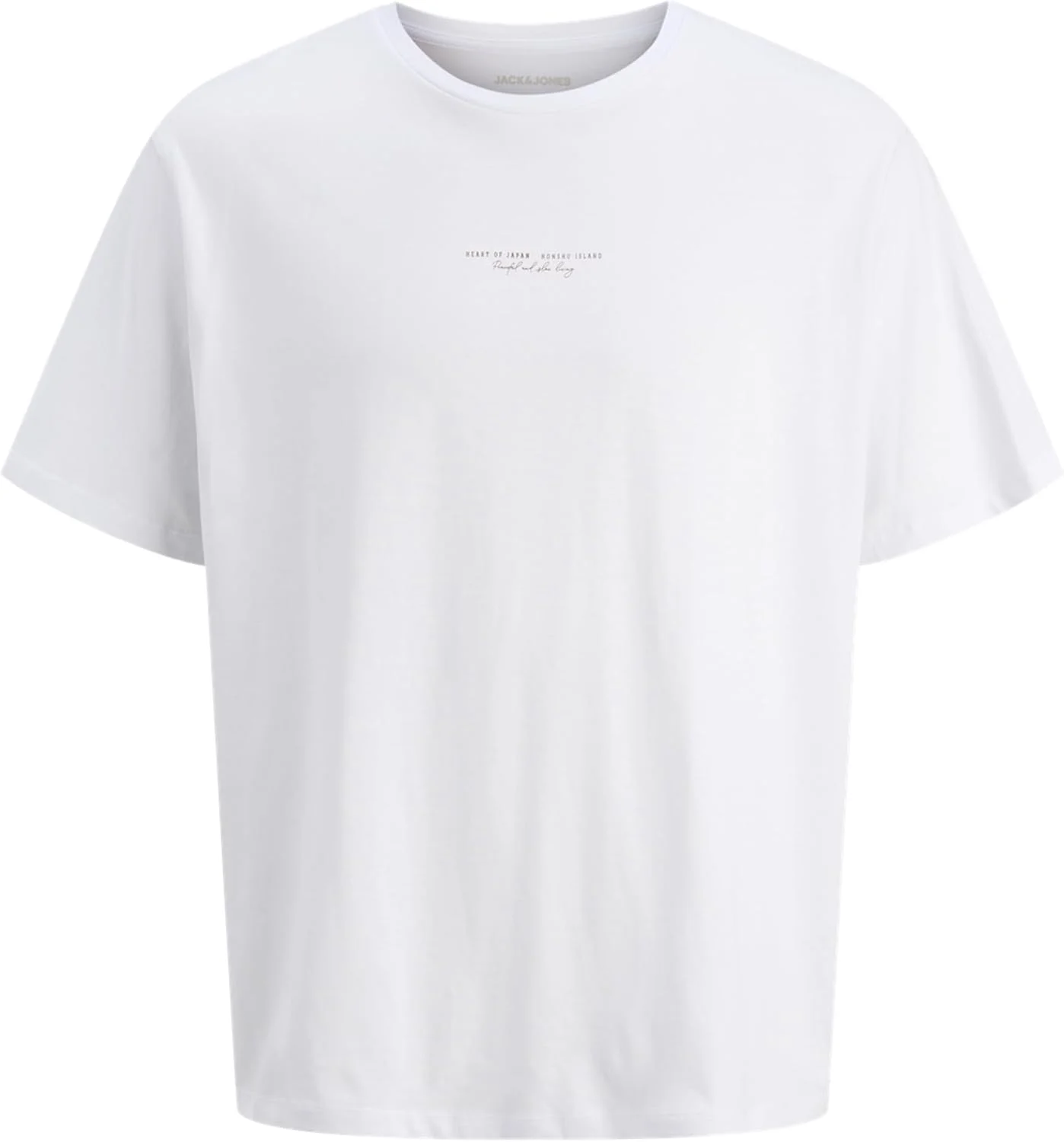 تی شرت آستین کوتاه یقه گرد مردانه جک اند جونز مدل Jjkenji (تک عددی)