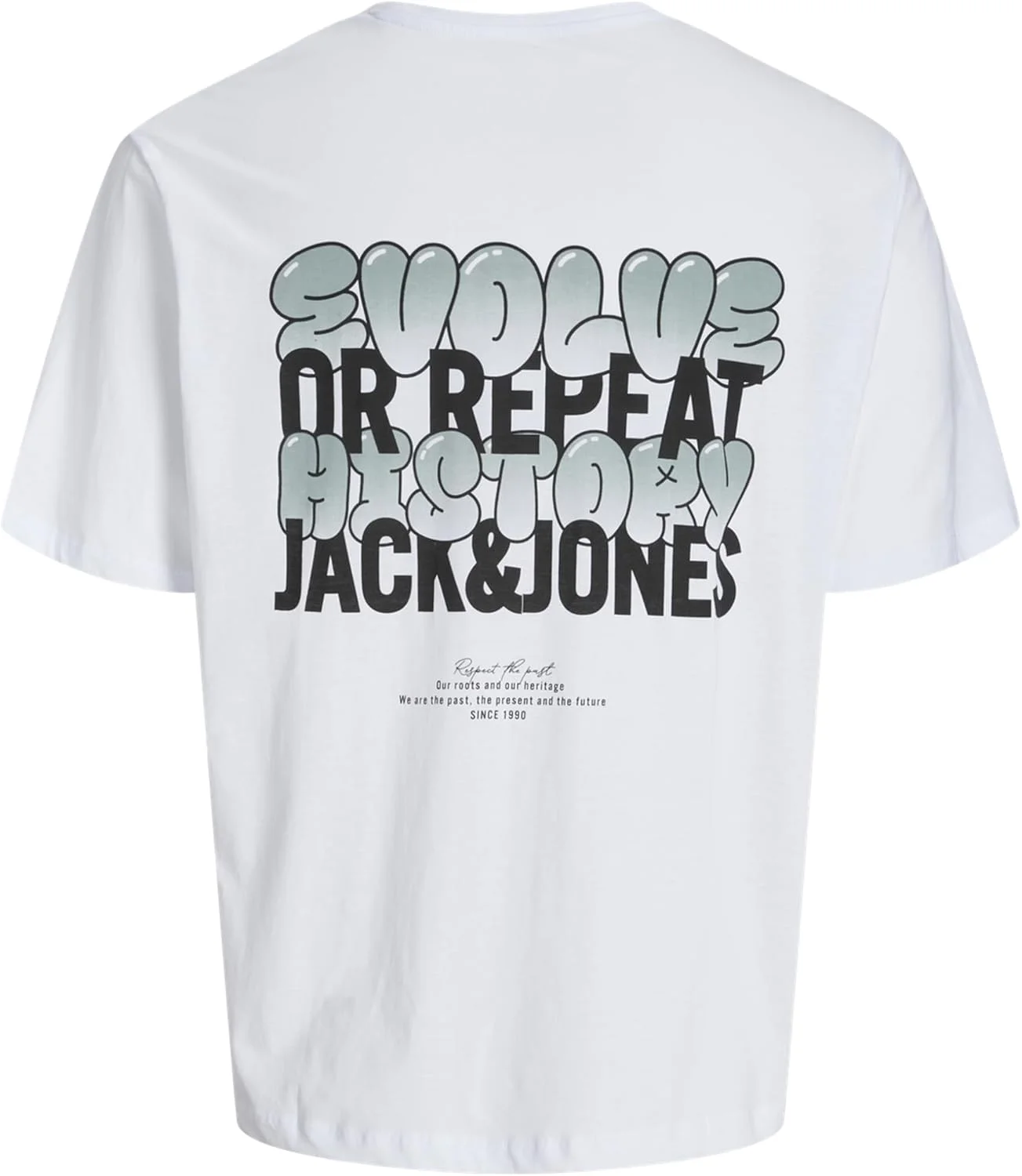 تی شرت آستین کوتاه یقه گرد مردانه جک اند جونز مدل Jjwobly (تک عددی)